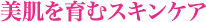 美肌を育むスキンケア