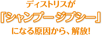 ディストリスが｢シャンプー ジプシー｣になる原因から、解放!