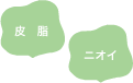 皮脂／ニオイ